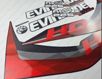 Evinrude 225HP E-tec HO 2011-2014 Blue Cowl Outboard Decal Kit